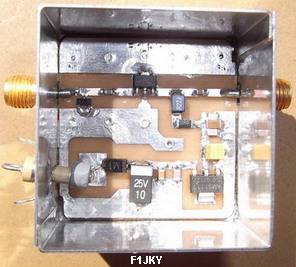 Vue Intérieur du LNA à PGA103+ F1JKY