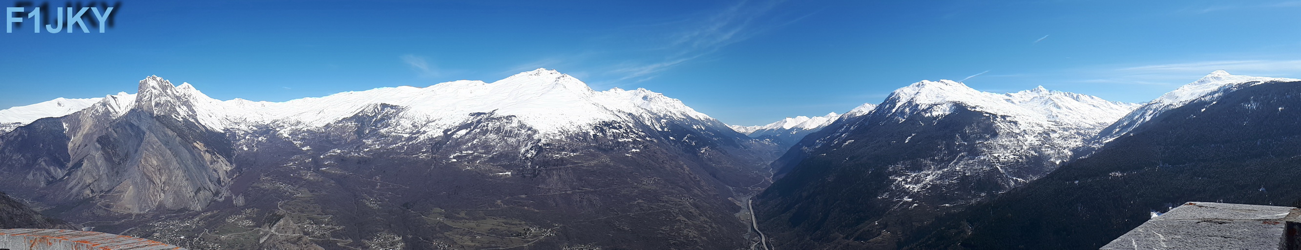 Haute Maurienne vue depuis le Fort du Télégraphe (d.73)